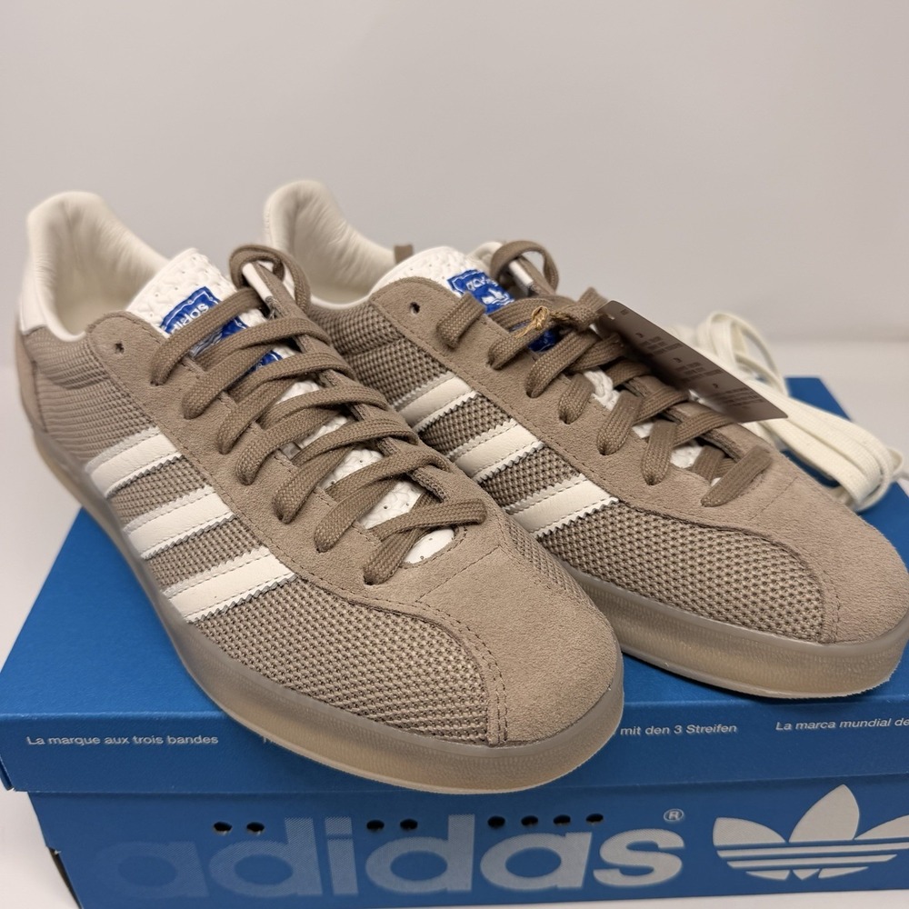 Adidas Gazelle Indoor Pro Brown Shock Yellow Charcoal JS0666 Men's Sz 8.5 New